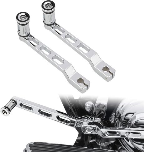 VG MOTO دراجة نارية كعب اصبع القدم والعتاد التحول رافعة شيفتر أوتاد CNC دواسة الأسلحة الكروم استبدال ل Harley FL Softail 1986-up Touring Road King 1988-2023 Tri Glide 2008-2023 in Kuwait