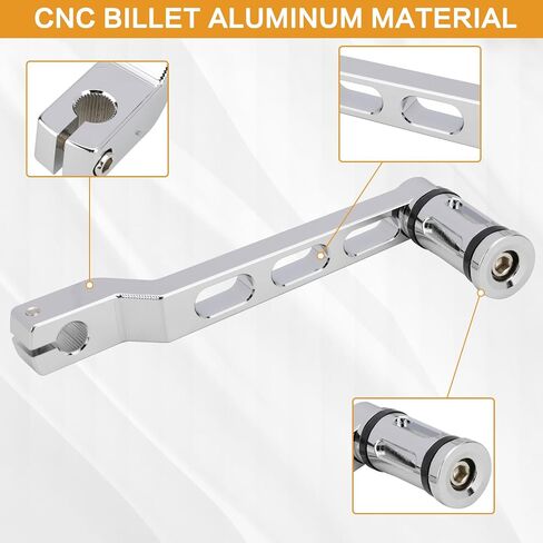 VG MOTO دراجة نارية كعب اصبع القدم والعتاد التحول رافعة شيفتر أوتاد CNC دواسة الأسلحة الكروم استبدال ل Harley FL Softail 1986-up Touring Road King 1988-2023 Tri Glide 2008-2023 in Kuwait