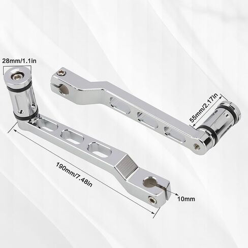 VG MOTO دراجة نارية كعب اصبع القدم والعتاد التحول رافعة شيفتر أوتاد CNC دواسة الأسلحة الكروم استبدال ل Harley FL Softail 1986-up Touring Road King 1988-2023 Tri Glide 2008-2023 in Kuwait