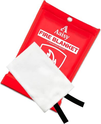 Aaisy Fire Blankets Emergency for Home, Kitchen, Camping, Warehouse, Grill, car Fire Extinguisher Blanket, Fiberglass Fire Blanket Safety Tool, Fire Blanket 2 Pack 40 x 40 inches. in Saudi Arabia