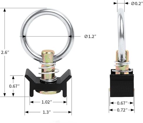 تشتمل مجموعة الرياضات الرياضية لنظام ربط المسار L-Track من PALOZO على قطعة واحدة من سكة L-Track مقاس 12 بوصة و4 قطع تركيبات مسمارية مفردة لسهولة التركيب، ونظام ربط المقطورة متعدد الاستخدامات للدراجات النارية والمركبات ATV والمزيد in Kuwait