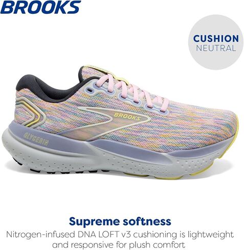 Brooks Women’s Glycerin 21 Neutral Running Shoe - Thistledown/Ebony/Corsage - 8.5 Medium in Saudi Arabia