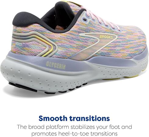 Brooks Women’s Glycerin 21 Neutral Running Shoe - Thistledown/Ebony/Corsage - 8.5 Medium in Saudi Arabia
