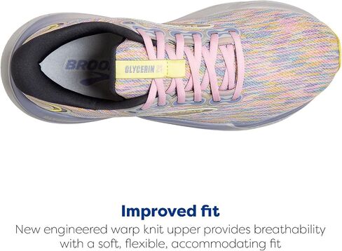 Brooks Women’s Glycerin 21 Neutral Running Shoe - Thistledown/Ebony/Corsage - 8.5 Medium in Saudi Arabia