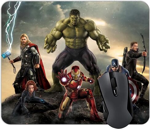 Mouse Pad, Anime Gaming Color Mouse Pads, Square Waterproof Mousepad for Desktop Computer Laptop Cute Women, Girls Office Decorative Pad Home Office Accessories, 9.5x7.9x0.1 Inch in Saudi Arabia