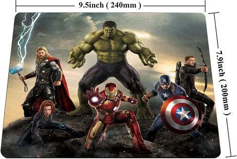Mouse Pad, Anime Gaming Color Mouse Pads, Square Waterproof Mousepad for Desktop Computer Laptop Cute Women, Girls Office Decorative Pad Home Office Accessories, 9.5x7.9x0.1 Inch in Saudi Arabia