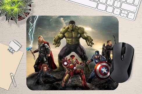 Mouse Pad, Anime Gaming Color Mouse Pads, Square Waterproof Mousepad for Desktop Computer Laptop Cute Women, Girls Office Decorative Pad Home Office Accessories, 9.5x7.9x0.1 Inch in Saudi Arabia
