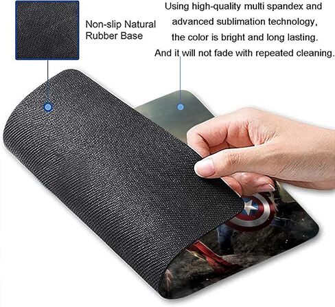Mouse Pad, Anime Gaming Color Mouse Pads, Square Waterproof Mousepad for Desktop Computer Laptop Cute Women, Girls Office Decorative Pad Home Office Accessories, 9.5x7.9x0.1 Inch in Saudi Arabia