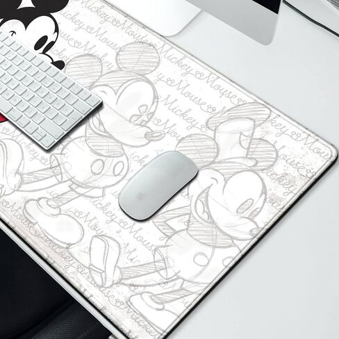 Mouse Pad Blue Sky Cute Design Stitched Edge Mousepad Non-Slip Rubber Desk Pad Funny Table Mat for Gaming and Gift(13.8 x 31.5 Inch) in Saudi Arabia