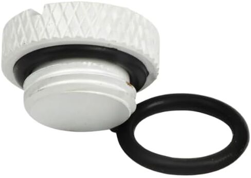 Dracaena 6 Pack G1/4" Thread, Thin Water Stop Plug Fitting with Coin Slot for Computer Water Cooling System, Durable Brass/Copper Material, White in Saudi Arabia