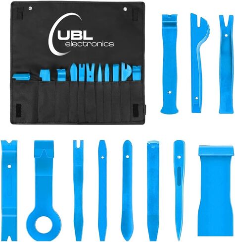 مجموعة أدوات إزالة الحواف Lightz فائقة السطوع (11 قطعة) لتركيب ضوء ستروب تحذيري لمركبات الطوارئ بدون جهد | مجموعة أدوات إزالة لوحة الجسم والسيارات المقاومة للخدش in Kuwait