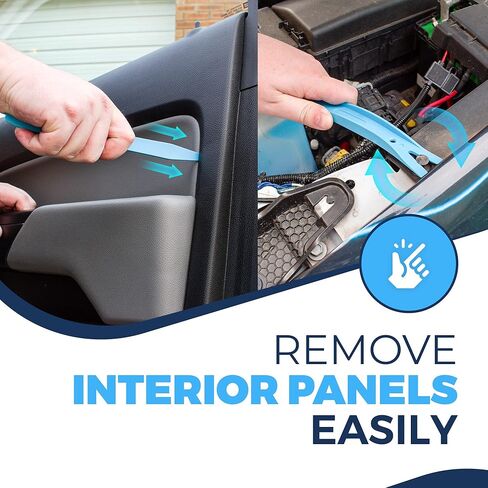 مجموعة أدوات إزالة الحواف Lightz فائقة السطوع (11 قطعة) لتركيب ضوء ستروب تحذيري لمركبات الطوارئ بدون جهد | مجموعة أدوات إزالة لوحة الجسم والسيارات المقاومة للخدش in Kuwait