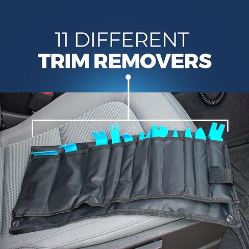 مجموعة أدوات إزالة الحواف Lightz فائقة السطوع (11 قطعة) لتركيب ضوء ستروب تحذيري لمركبات الطوارئ بدون جهد | مجموعة أدوات إزالة لوحة الجسم والسيارات المقاومة للخدش in Kuwait