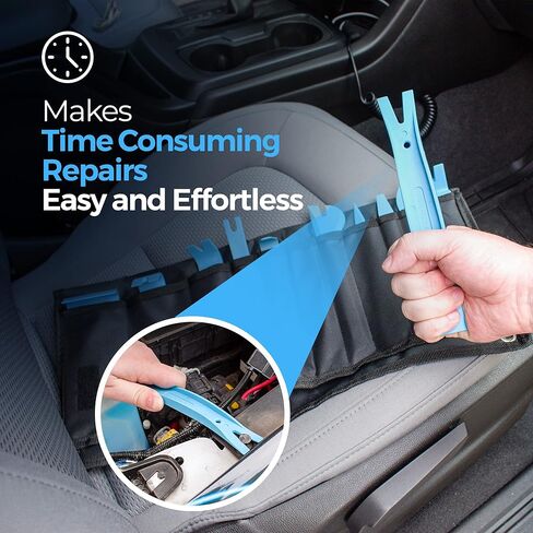 مجموعة أدوات إزالة الحواف Lightz فائقة السطوع (11 قطعة) لتركيب ضوء ستروب تحذيري لمركبات الطوارئ بدون جهد | مجموعة أدوات إزالة لوحة الجسم والسيارات المقاومة للخدش in Kuwait