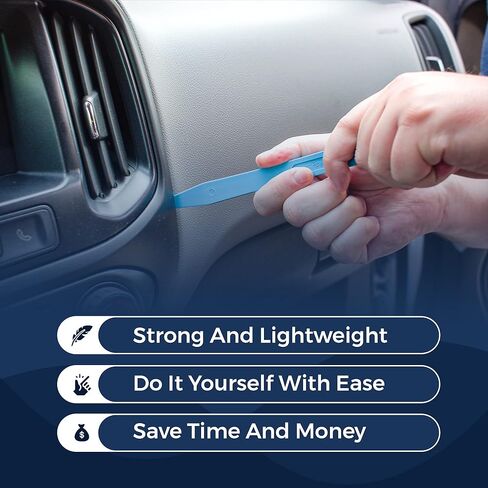 مجموعة أدوات إزالة الحواف Lightz فائقة السطوع (11 قطعة) لتركيب ضوء ستروب تحذيري لمركبات الطوارئ بدون جهد | مجموعة أدوات إزالة لوحة الجسم والسيارات المقاومة للخدش in Kuwait