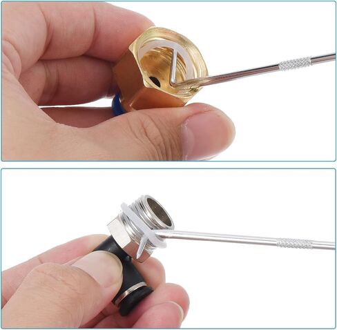 PATIKIL O-Ring 90 درجة اختيار 150 مم، قطعتان من حشية ختم الزيت، أداة إزالة مفك براغي دقيقة، أحمر in Saudi Arabia