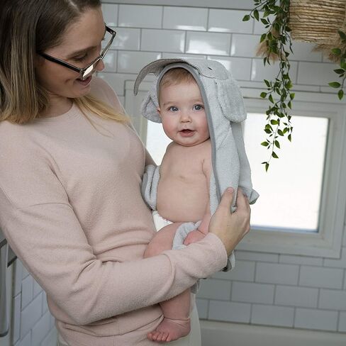 Ingenuity Clean & Cuddly™ Hooded Baby Bathrobe - Grazer™ & Clean & Cuddly™ Hooded Character Towel - Grazer™ & Clean & Cuddly™ 6-Pack Terry Washcloth Set - Grazer™ in Kuwait