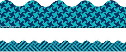 Eureka Multicolor Plaid Extra Wide Bulletin Board Trim and Classroom Decoration Strips, 12pcs, 3.25'' x 37'' in Saudi Arabia