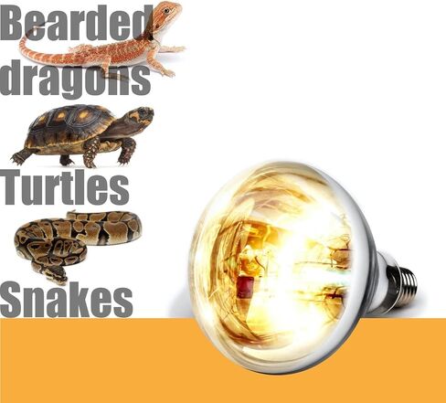 mrreptile مصباح الحرارة الزواحف، 100 واط الطيف الكامل uva uvb مصباح الشمس الزواحف، لمبة بخار الزئبق للزواحف، الفرح بقعة مصباح / لمبة / ضوء للزواحف والبرمائيات in Kuwait