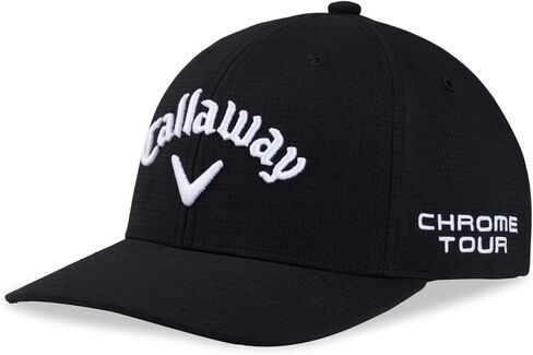 Callaway Golf Performance Pro Tour Cap Collection Headwear (OS, Black/White) in Saudi Arabia