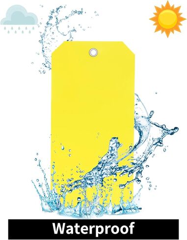 500 Pieces Plastic Shipping Tags with Wire Waterproof Hang Tags Heavy Duty Labeling Tags with String Wires Tags Labels Labeling Tags Stacking Tags for Equipment Car Parts (Colorful, 4 3/4 x 2 3/8) in Saudi Arabia