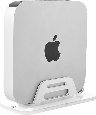 حامل حامل رأسي من الأكريليك من ASOQOLA لجهاز Apple Mac Mini، حامل سطح المكتب، تحت المكتب، حامل حامل مثبت على الحائط متوافق مع جميع موديلات Mac Mini، الكمبيوتر المحمول، الكمبيوتر الشخصي الصغير، جهاز التوجيه in Kuwait