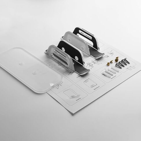 حامل حامل رأسي من الأكريليك من ASOQOLA لجهاز Apple Mac Mini، حامل سطح المكتب، تحت المكتب، حامل حامل مثبت على الحائط متوافق مع جميع موديلات Mac Mini، الكمبيوتر المحمول، الكمبيوتر الشخصي الصغير، جهاز التوجيه in Kuwait