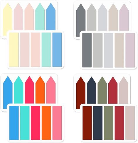 800 Pieces Page Markers Sticky Index Tabs Book Sticky Tabs Arrow Flag Tabs Sticky Notes Small Sticky Tabs Color Bible Tabs for Highlighters, Markers, Label, Office School Supplies in Saudi Arabia