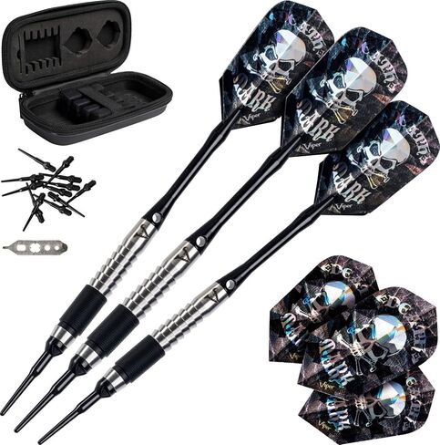 Viper Desperado 80% Tungsten Soft Tip Darts with Storage/Travel Case: Death Mark, 18 Grams in Saudi Arabia