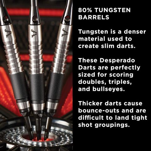 Viper Desperado 80% Tungsten Soft Tip Darts with Storage/Travel Case: Death Mark, 18 Grams in Saudi Arabia
