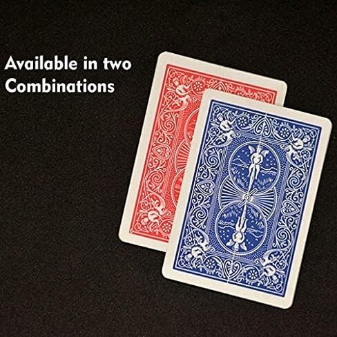 بطاقة تغيير اللون من MilesMagic Magician's وسيلة للتحايل على خدعة سحرية لراكب الدراجة الهوائية (بطاقة واحدة فقط) (الأحمر إلى الأزرق) in Saudi Arabia