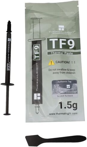 Thermalright TF9 1.5g Thermal Paste Heat Sink Compound 14W/m.k-1.5 Grams,High Durability, for All heatsinks CPU Coolers, with applying Tool (TF9 1.5g) in Saudi Arabia