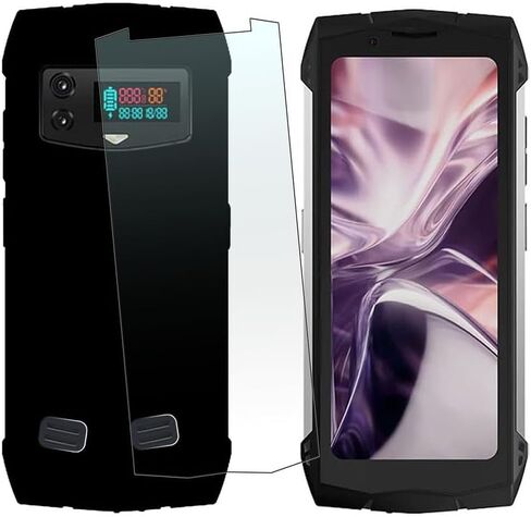 حافظة MAOUICI لهاتف Doogee S Mini (4.50 بوصة)، حافظة سوداء لهاتف Doogee S Mini مع واقي شاشة من الزجاج المقوى in Kuwait