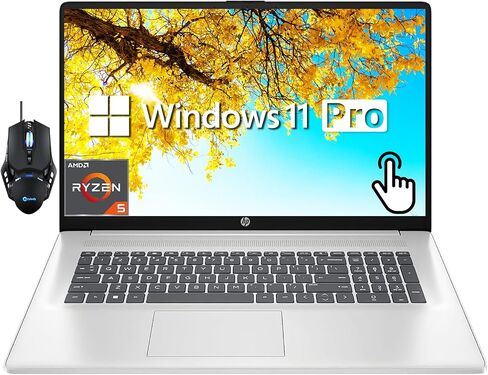 hp 17.3" Touchscreen Laptop for Business, Brightview HD+ Display, AMD Ryzen 5 7530U (6-Core) Processor(Beats i7-1165G7), 32GB RAM, 1TB SSD, Full-Size Keyboard, Wi-Fi 6, HDMI, Win 11 Pro in Saudi Arabia