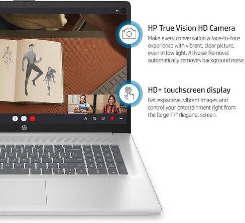 hp 17.3" Touchscreen Laptop for Business, Brightview HD+ Display, AMD Ryzen 5 7530U (6-Core) Processor(Beats i7-1165G7), 32GB RAM, 1TB SSD, Full-Size Keyboard, Wi-Fi 6, HDMI, Win 11 Pro in Saudi Arabia