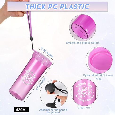 10 Pcs CNA Week Gift Bulk 15 oz Thank You Inspirational Water Bottle Nurse Cups with Large Mouth Employee Healthcare Appreciation Gifts for Staff Team Assistant Employee Coworker(Black) in Saudi Arabia