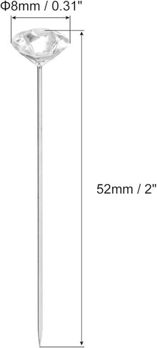 uxcell Bouquet Pins 100pcs 1.5 Inch Corsage Pins Flower Pins Straight Head Pins for Wedding Bouquet Sewing Decoration DIY Craft in Kuwait