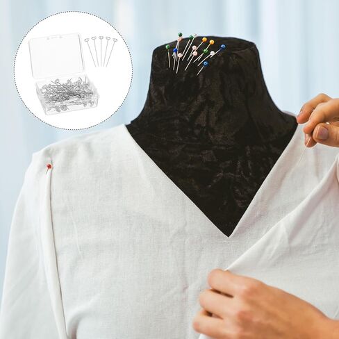 uxcell Bouquet Pins 100pcs 1.5 Inch Corsage Pins Flower Pins Straight Head Pins for Wedding Bouquet Sewing Decoration DIY Craft in Kuwait