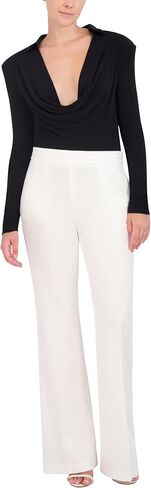 BCBGMAXAZRIA Women's Long Sleeve Cowl Neck Bodysuit in Saudi Arabia