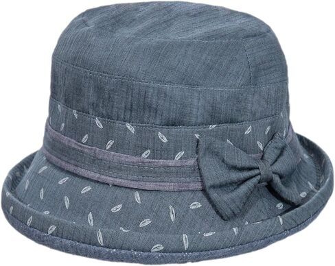 Women's Floral Wide Brim Sun Hats Cloche Bucket Hat Kentucky Derby Church Hat Ladies Bowler Sun Hat with Bowknot in Kuwait