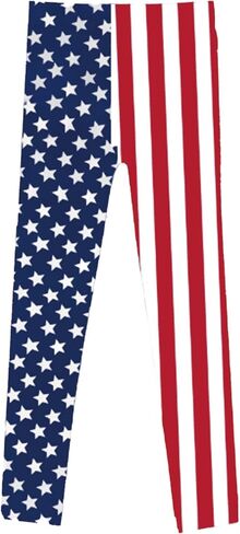 Deresagrl USA Flag Leggings for Girls American Apparel Kids Stripes Stars Print 4th of July Pants 4-14 Years in Saudi Arabia