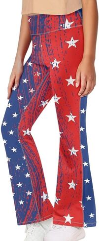 Tutolipy Kids Flare Pants Youth Yoga Dance High Waist Girls Bootcut Sweatpants in Kuwait