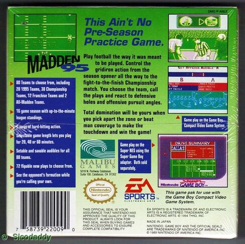 Madden 95 Football (Renewed) in Saudi Arabia