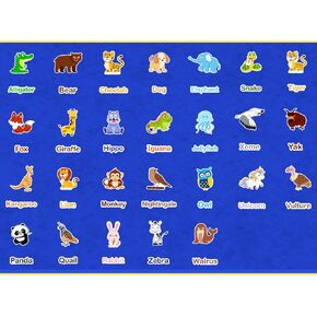 شعرت الحيوانات 52 قطعة كلمات تعلم رياض الأطفال ورأى مجلس قصة مجموعات رواية القصص المبكرة التعلم مجموعة اللعب التفاعلية in Kuwait