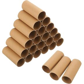 MECCANIXITY 24 Pack Cardboard Tubes for Crafts, Toilet Paper Rolls Corrugated Cardboard Roll for Painting, Drawing, Art Supplies, DIY Projects, 3.94x1.58 Inches,Light Yellow in Kuwait