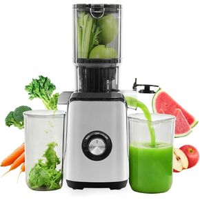 OLIXIS Electric Citrus Juicer, Automatic Orange Juicer Machine & Lemon Squeezer with One-Touch Operation, High Juice Yield and Easy to Clean Juice Maker for Home & Kitchen Use, Silver in Kuwait
