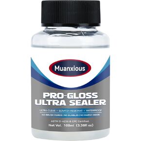 Muanxious Studio High‑Gloss Varnish – Crystal‑Clear, Non‑Tacky Finish for Air‑Dry & Polymer Clay, Miniatures, Water‑Based,ASTM D‑4236, 50ml (1.69 fl oz) in Saudi Arabia