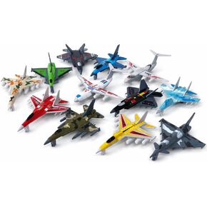 Plane Toys Airplane Toys – 12-Pack Mini Fighter Jets Set for Kids, Small Military Glide Planes, Party Favors & Gifts in Kuwait