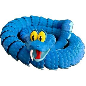3D-Printed 17 inches Cartoon Blue Gary Snake Toy, Bendable Articulated Doll, Ideal for Boys, Girls, Cartoon Enthusiasts, and Fan Collectors as a Birthday in Kuwait