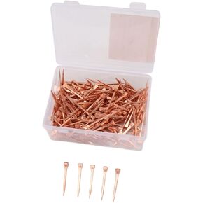 ERYUE 250Pcs Durable Copper Plated Horseshoe Nails Rustproof Pet Supplies for Improving Horse Hoof Health (Copper Plating 2) in Saudi Arabia